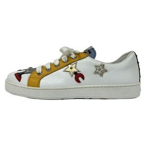 Prada Sneakers 37 Women's - White X Multi Robot Leather